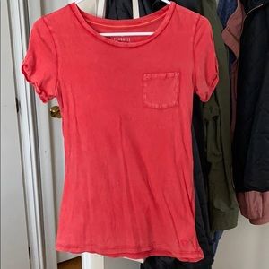 Red Pocket Tee